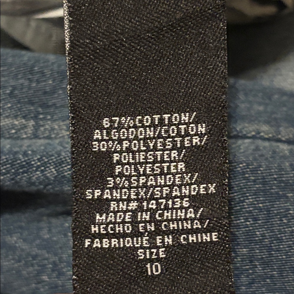NWT 1822 Denim High Rise Wide Leg Jeans 10 - Picture 10 of 12